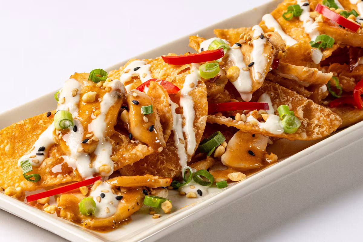 Asian Chicken Nachos - The Cheesecake Factory Menu Prices 2026
